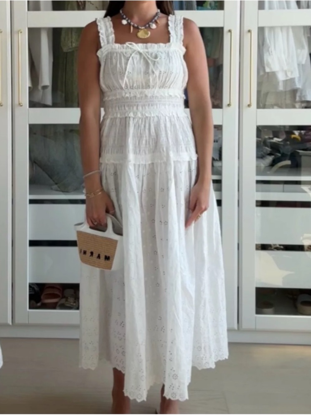 Gap x Dôen Eyelet Maxi Dress